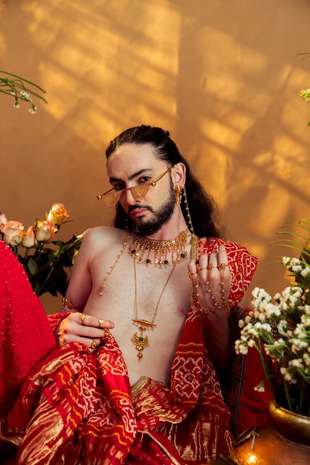 Swar Rekha Crescent Pendant - Image 1