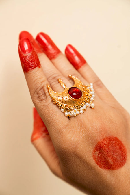 Raga Crest Crescent Ring - Image 1