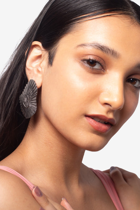 Late Check-Out  Stud Earrings - Black--2--image