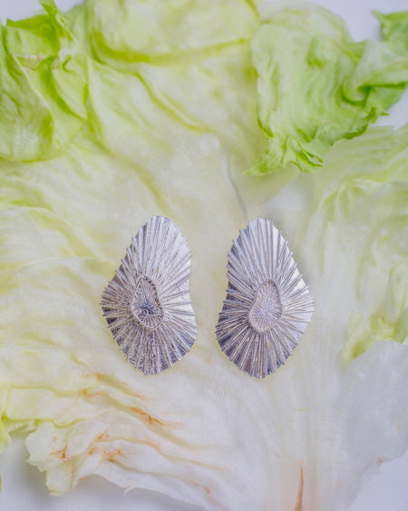 Late Check Out Stud Earrings - Silver--1--image