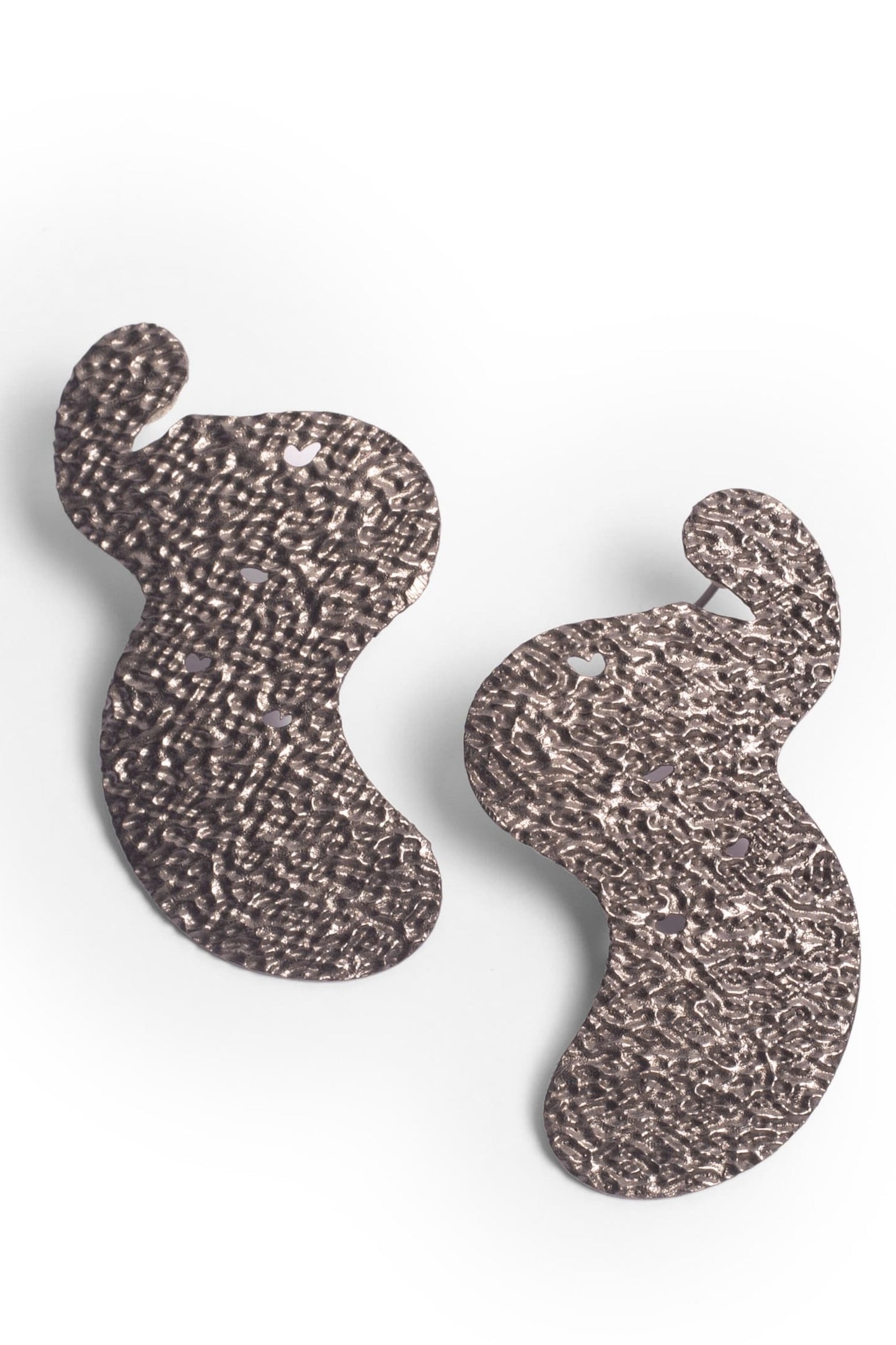 Martini Mode Stud Earrings - Black