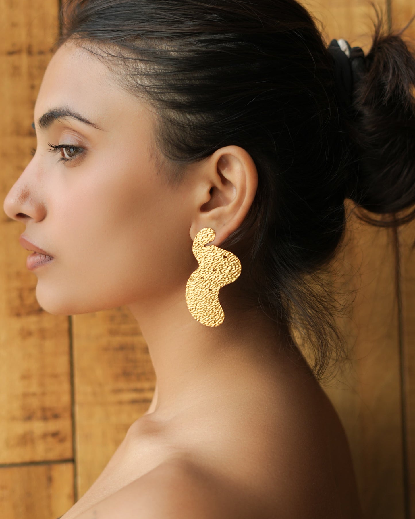 Martini Mode Stud Earrings - Gold – Earrings from Bauble Bazaar