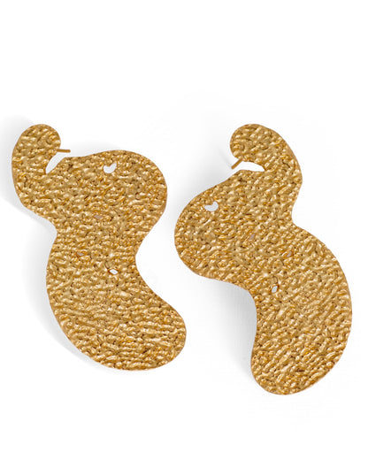 Martini Mode Stud Earrings - Gold