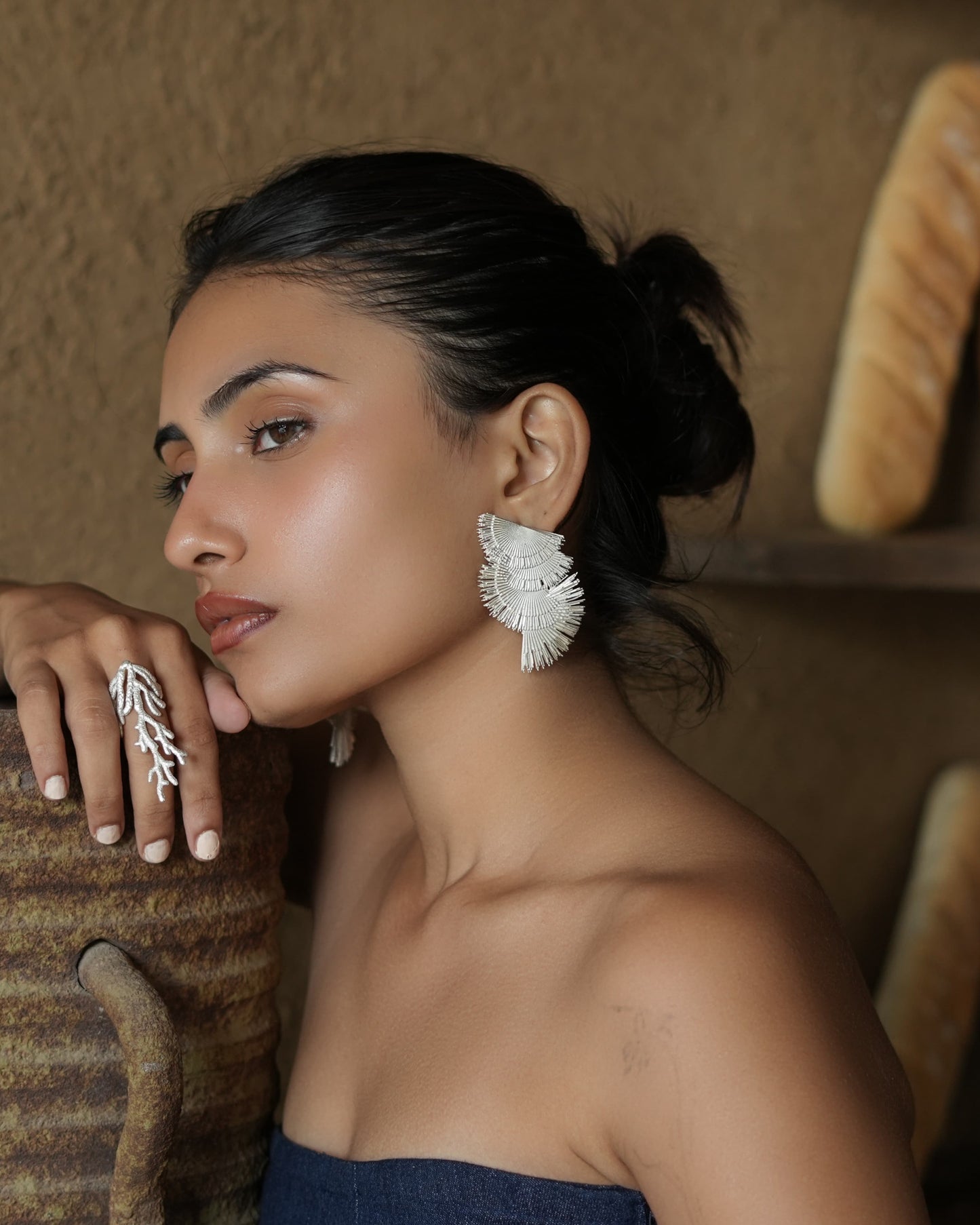 Table For Two Stud Earrings - Silver – Earrings from Bauble Bazaar