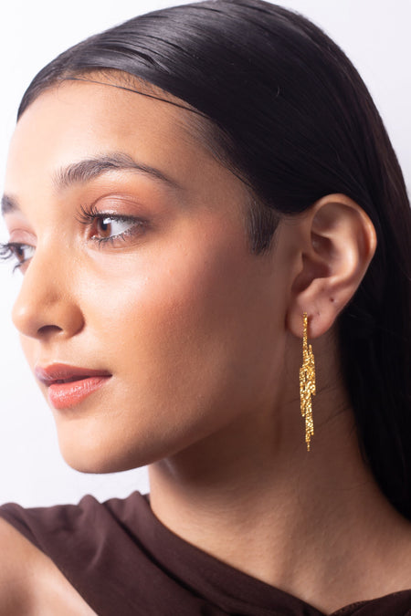 PDA Approved Stud Earrings - Gold--1--image