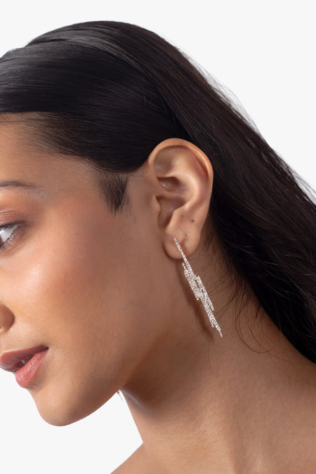 PDA Approved Stud Earrings - Silver--2--image