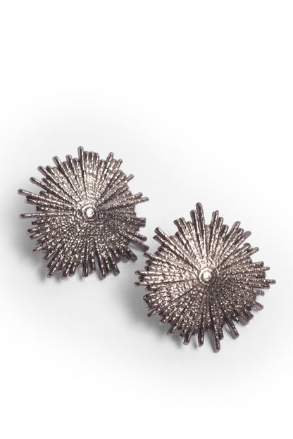 Swipe Right Stud Earrings - Black – Earrings from Bauble Bazaar