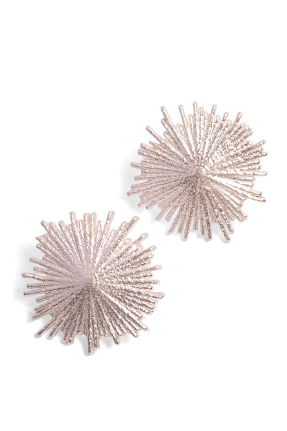Swipe Right Stud Earrings - Silver