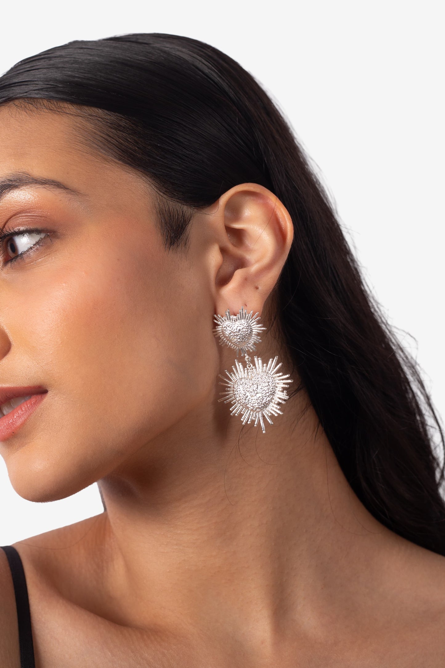 Call Me Cute Drop Earrings - Silver