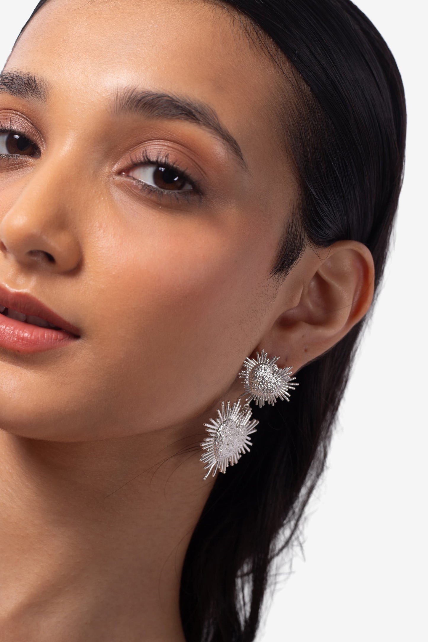 Call Me Cute Drop Earrings - Silver