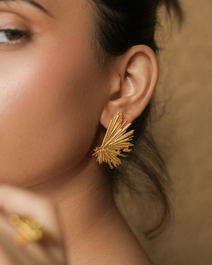 Hot Girl Errands Studs - Gold