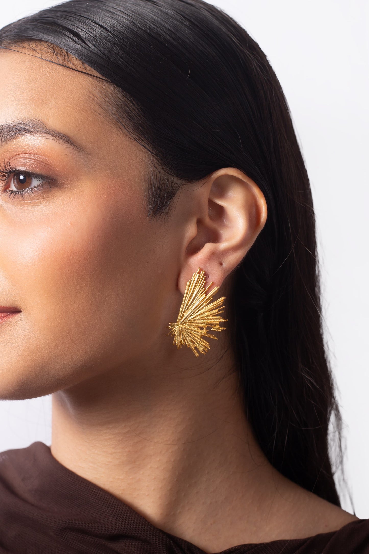 Hot Girl Errands Studs - Gold