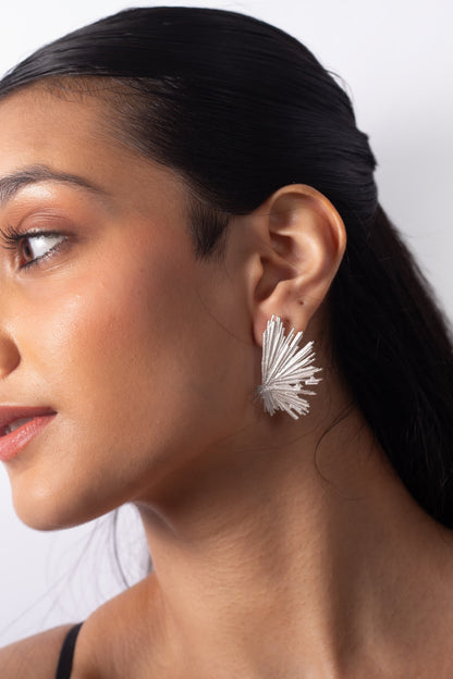 Hot Girl Errands Studs - Silver – Earrings from Bauble Bazaar