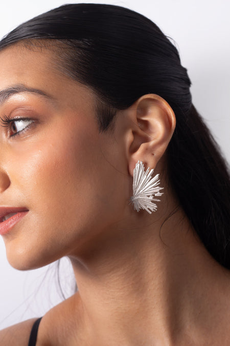 Hot Girl Errands Studs - Silver--1--image