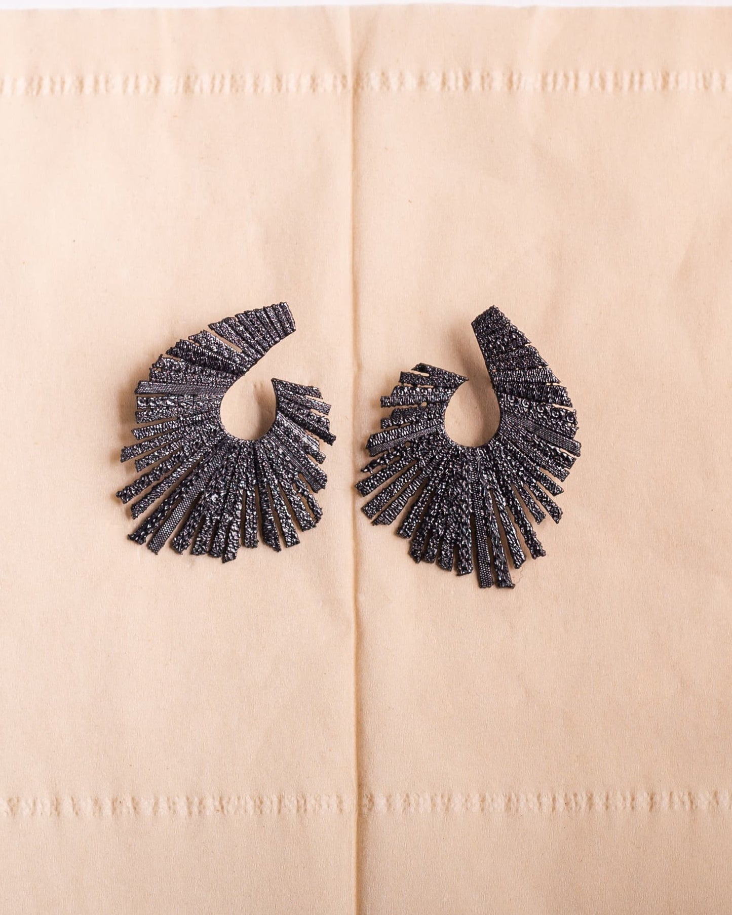 Talk of the Table Earrings - Black – Earrings from Bauble Bazaar