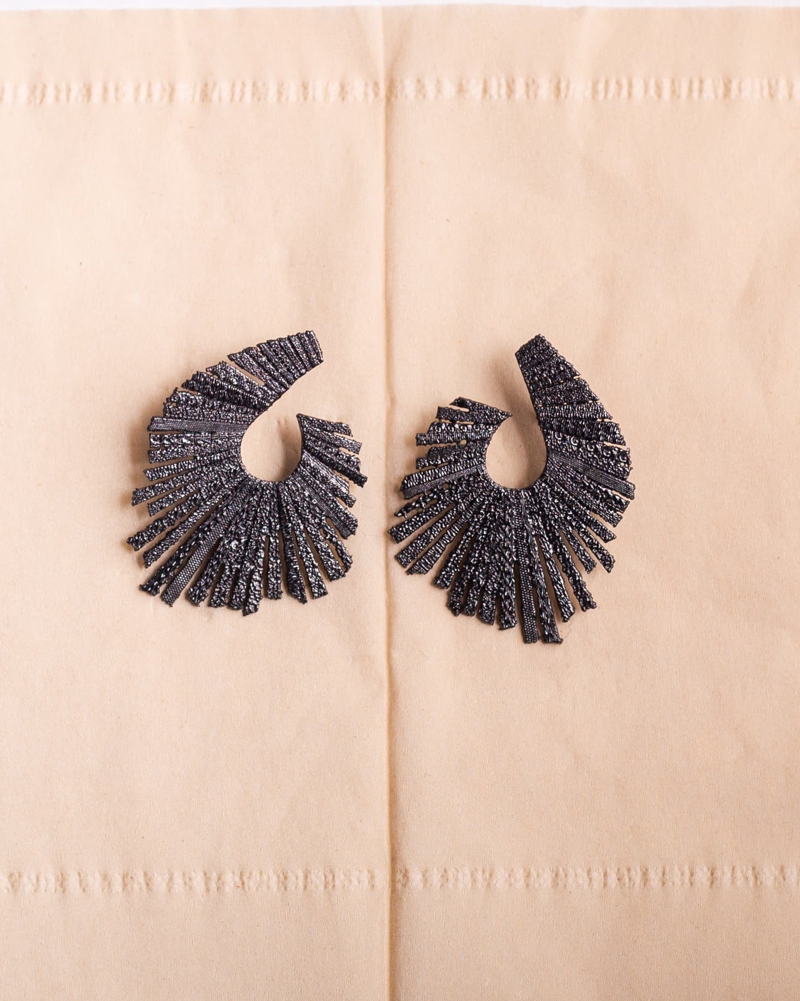 Talk of the Table Earrings - Black – Earrings from Bauble Bazaar