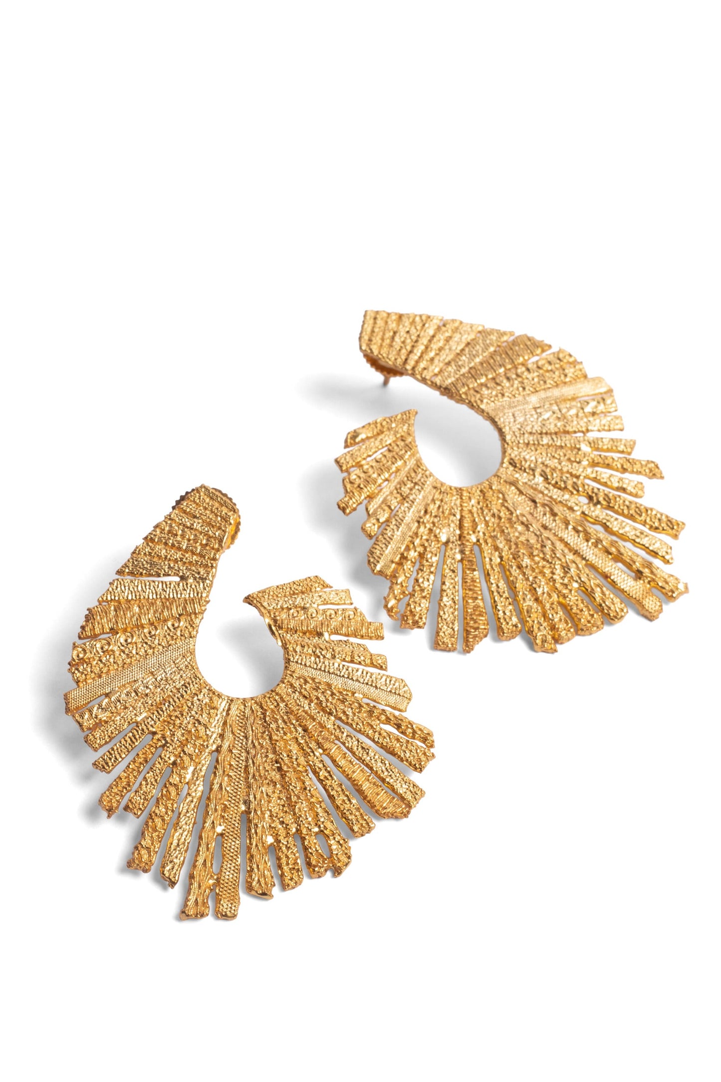 Talk of the Table Earrings - Gold – Earrings from Bauble Bazaar