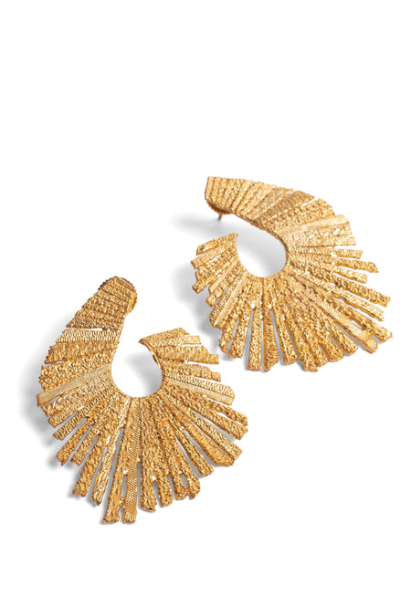 Talk of the Table Earrings - Gold--1--image