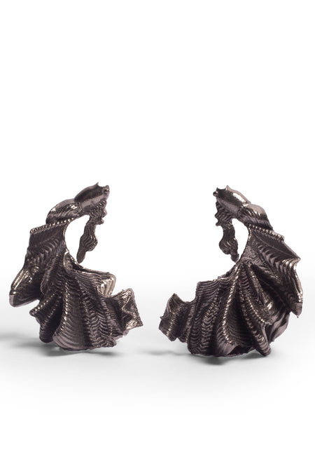 Matcha Mood Statement Studs - Black--2--image