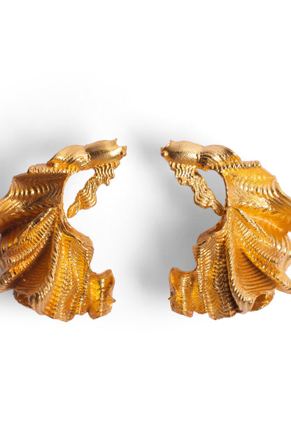 Matcha Mood Statement Studs - Gold