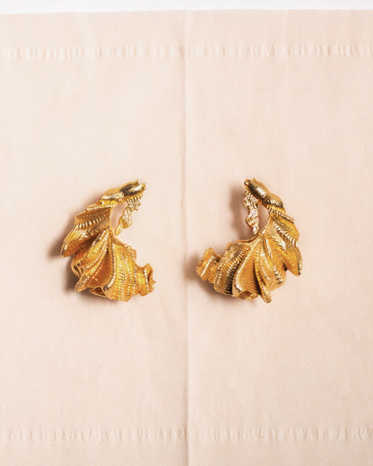 Matcha Mood Statement Studs - Gold