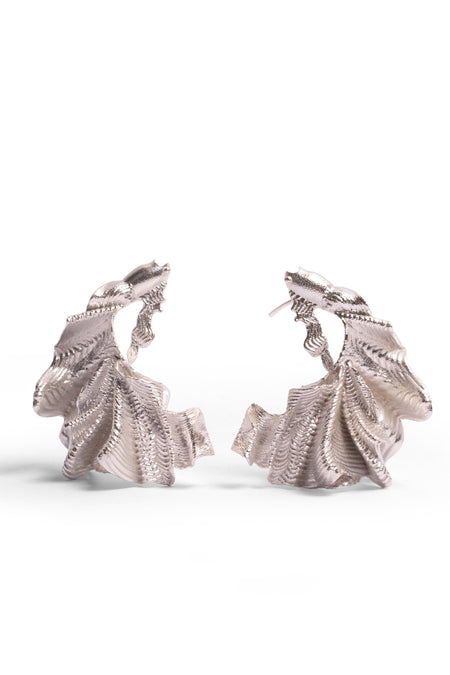 Matcha Mood Statement Studs - Silver--7--image