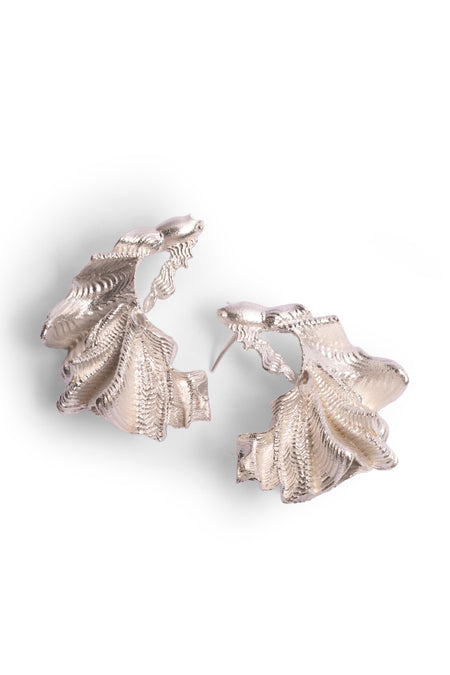 Matcha Mood Statement Studs - Silver--4--image
