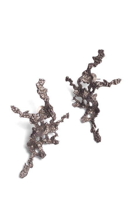 Main Character Statement Earrings - Black--3--image