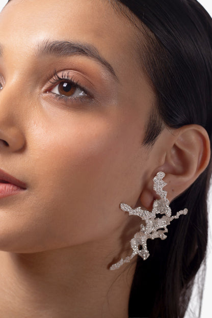 Main Character Statement Earrings - Silver