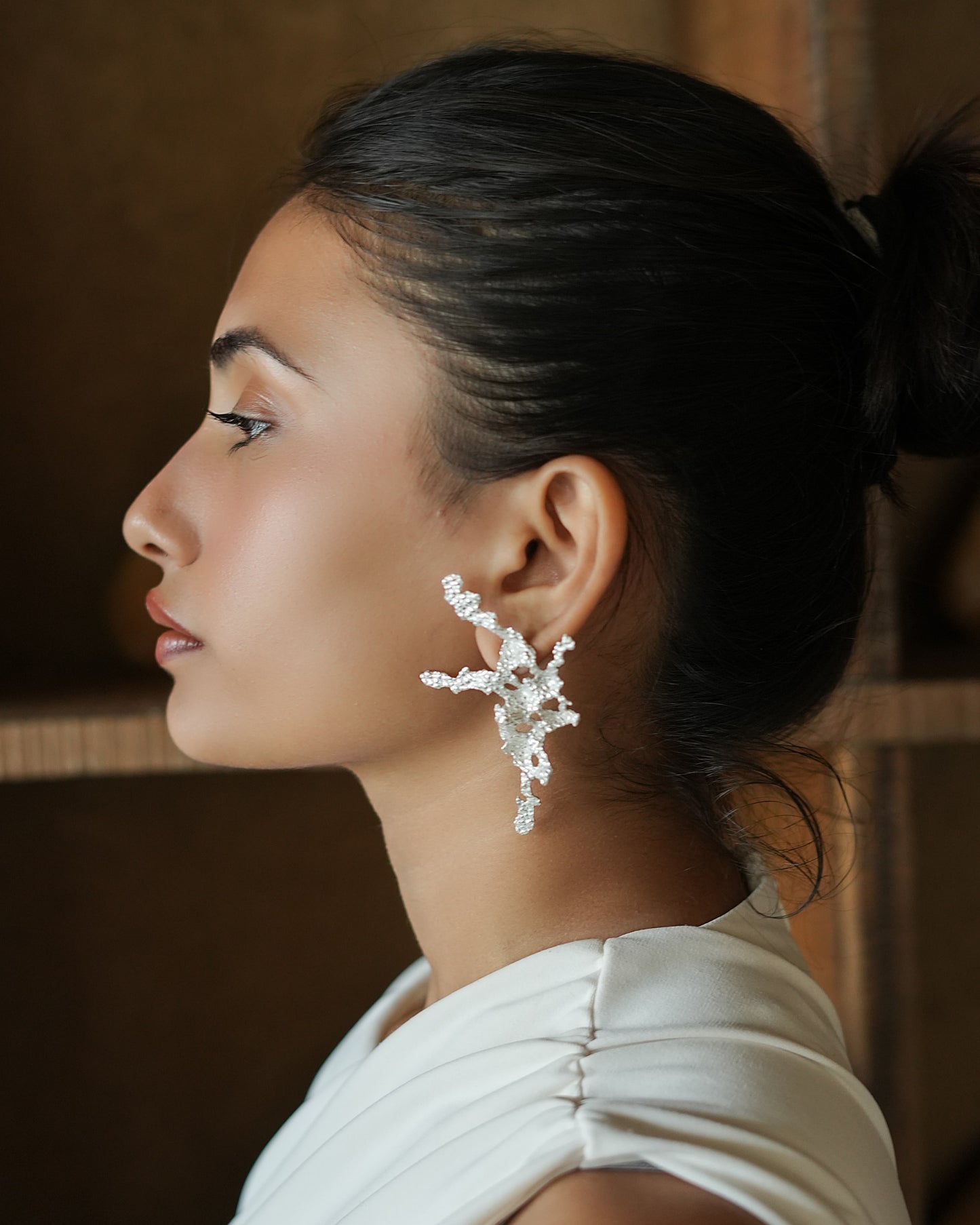 Main Character Statement Earrings - Silver – Earrings from Bauble Bazaar