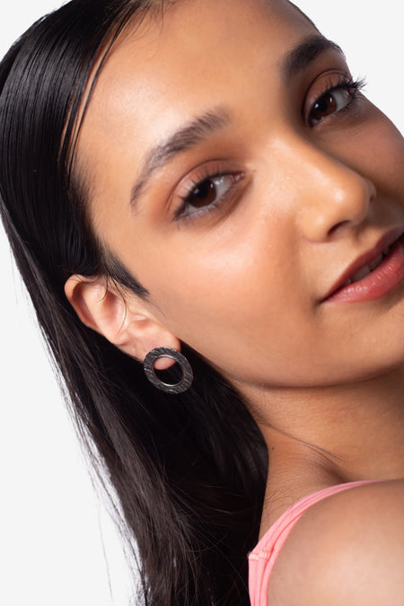Eyes on Me Mini Studs - Black--2--image