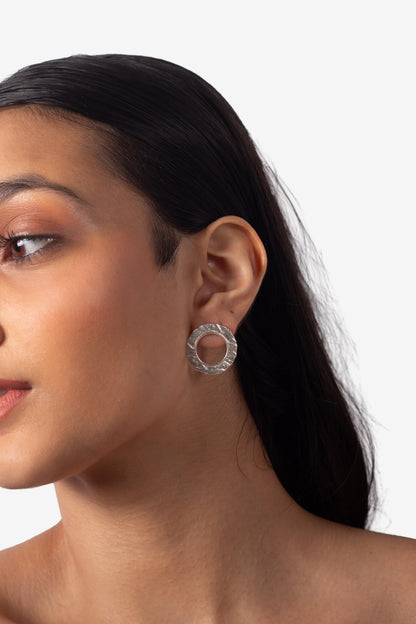 Eyes on Me Mini Studs - Silver