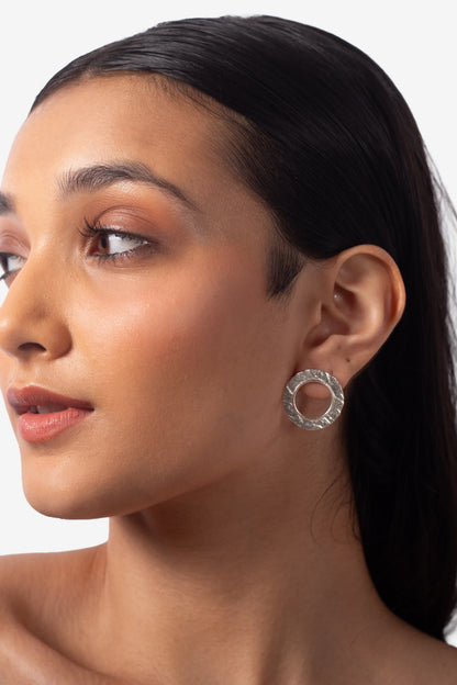 Eyes on Me Mini Studs - Silver