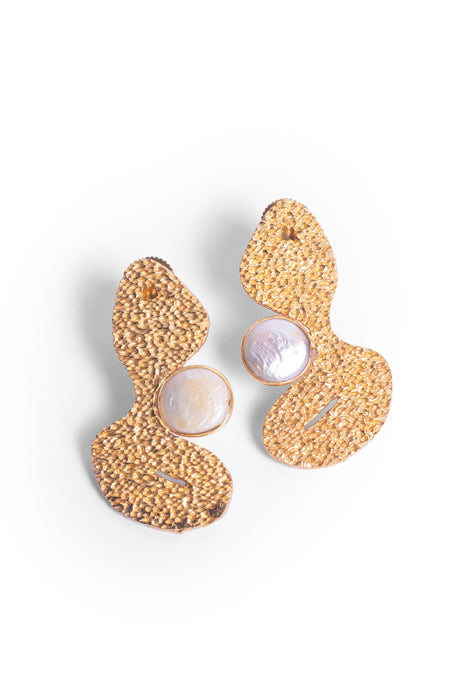 Too Busy Glowing Studs - Gold--2--image