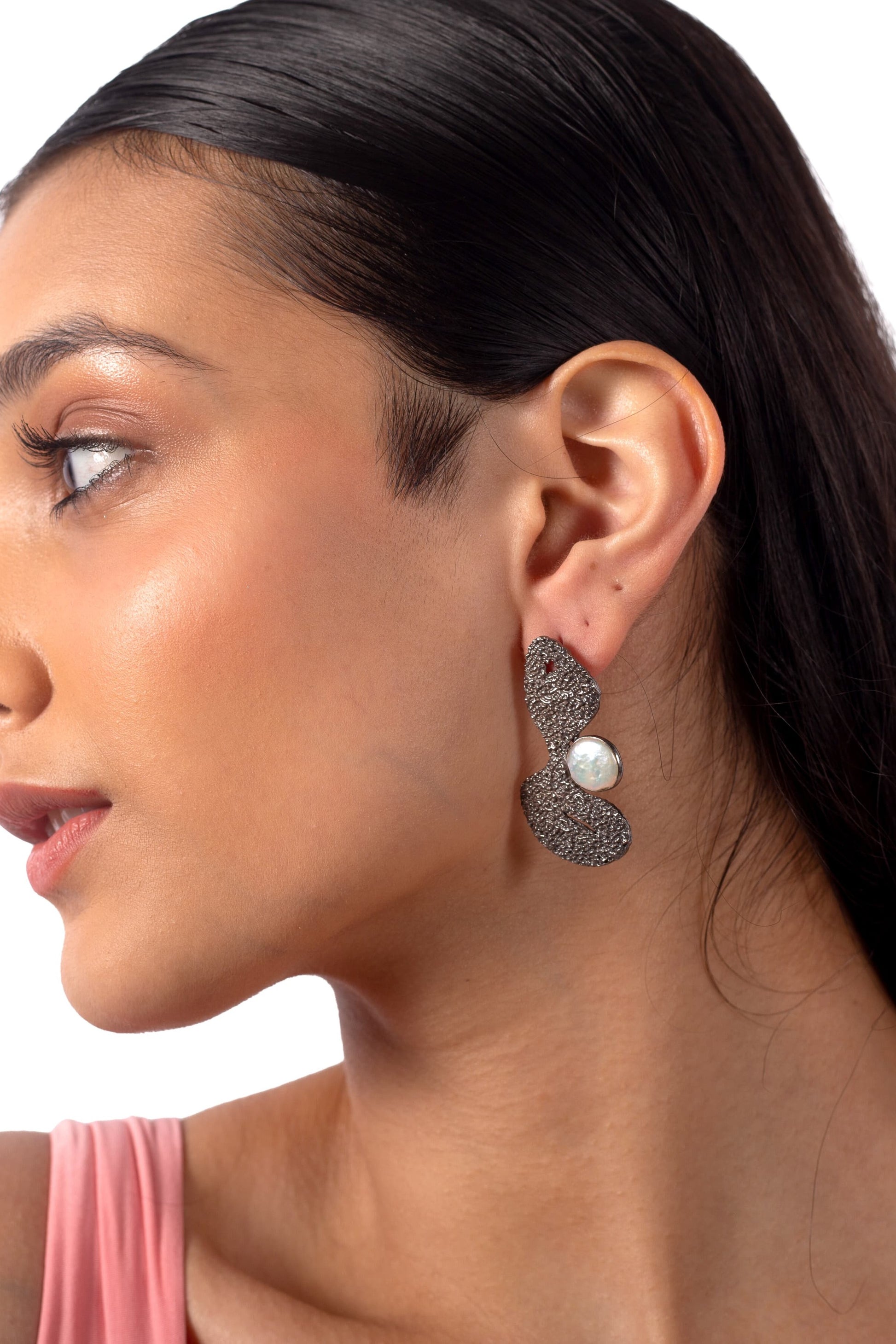 Too Busy Glowing Studs - Black – Earrings from Bauble Bazaar