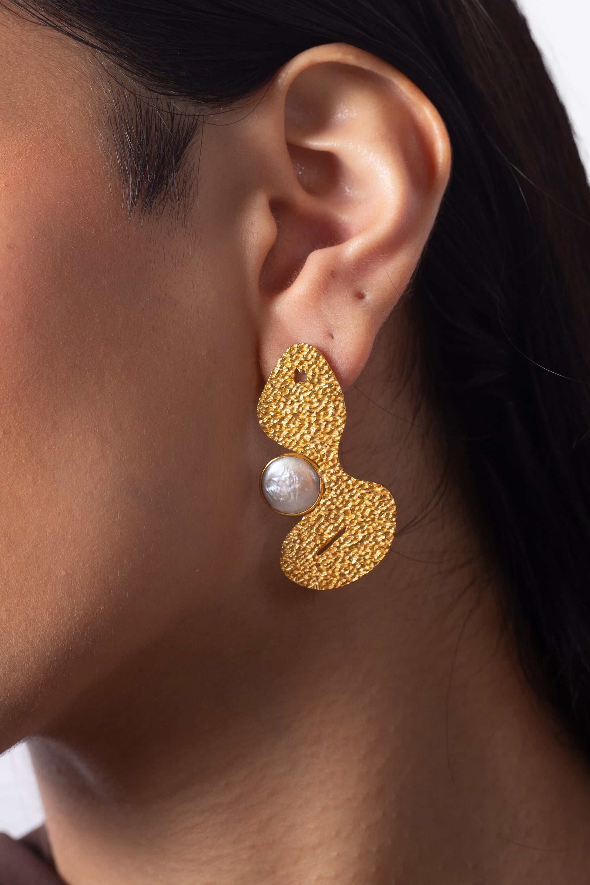 Too Busy Glowing Studs - Gold – Earrings from Bauble Bazaar