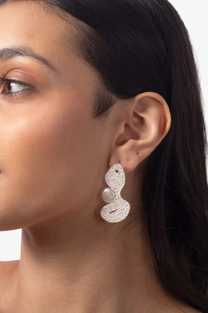 Too Busy Glowing Studs - Silver – Earrings from Bauble Bazaar