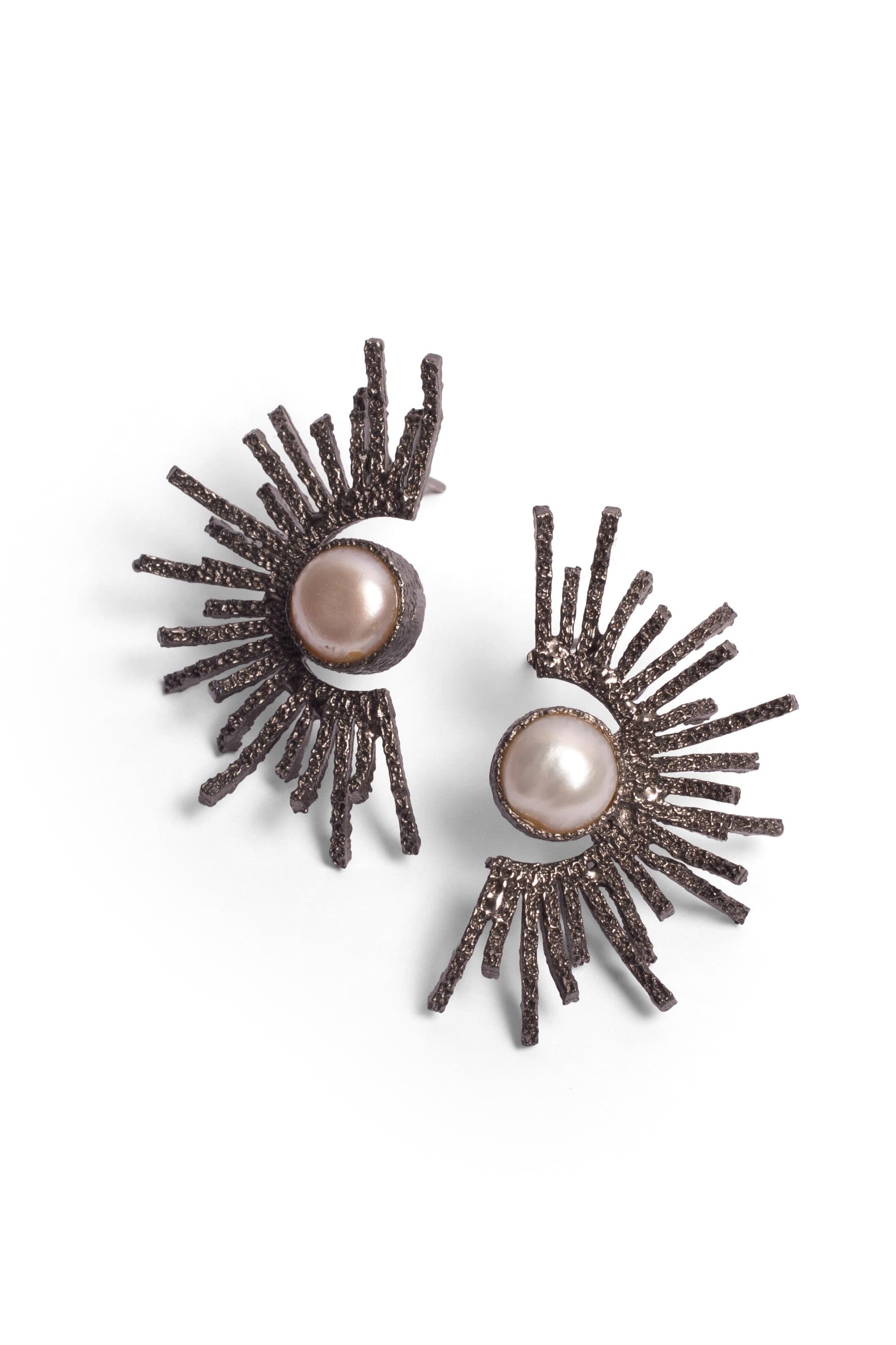 Date Me Later Studs - Black – Earrings from Bauble Bazaar