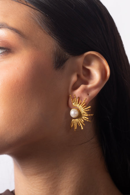 Date Me Later Studs - Gold--2--image