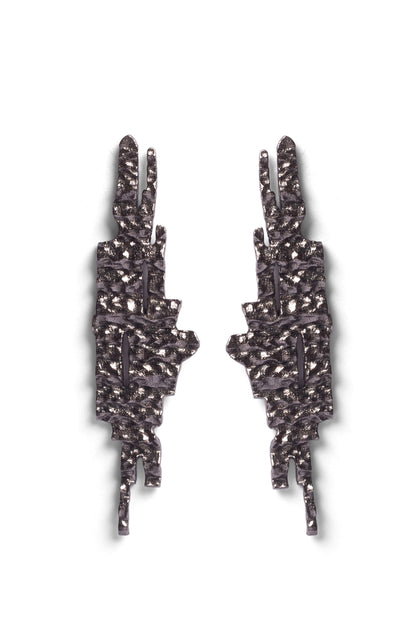 First Call Studs - Black – Earrings from Bauble Bazaar