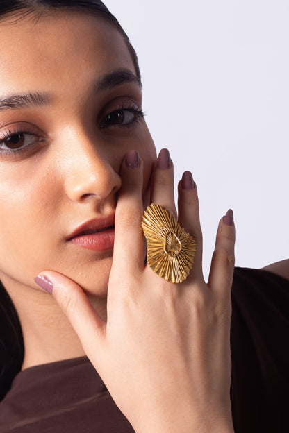 The 11 PM Ring- Gold