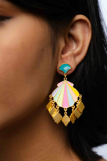 Isla Shell Drops – Earrings from Bauble Bazaar