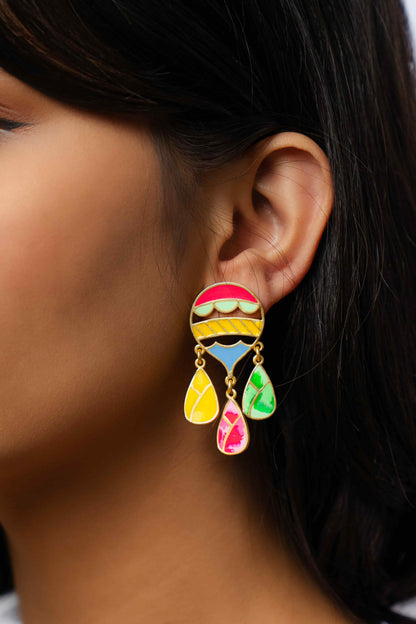 Soléa Orb Drops – Earrings from Bauble Bazaar