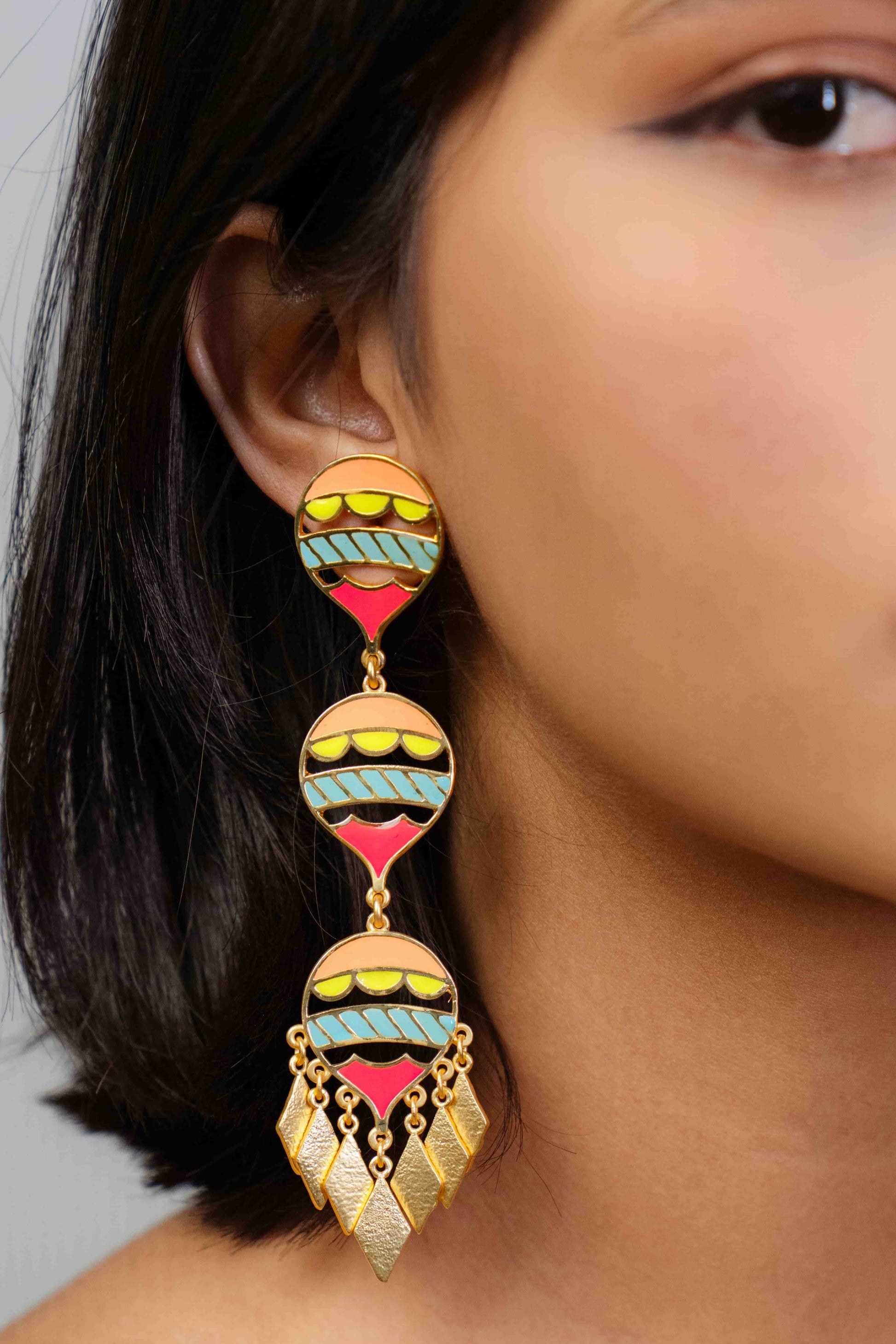 Sevana Bloom Dangler Earrings – Earrings from Bauble Bazaar