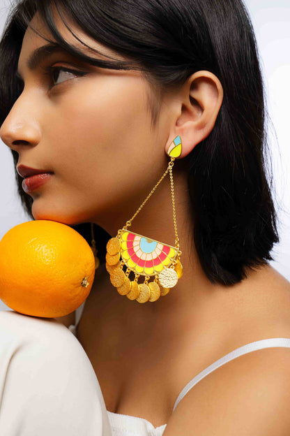 Ocean Horizon Dangler Bali Earrings