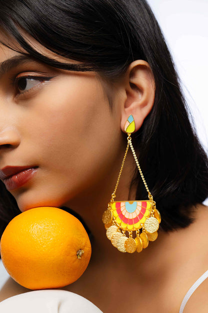 Ocean Horizon Dangler Bali Earrings