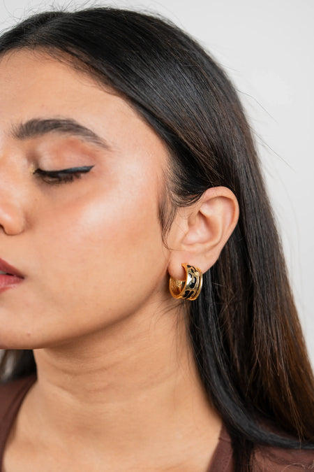 Catwalk Reign Hoop Earrings--3--image