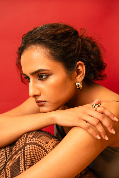 Catwalk Reign Hoop Earrings--1--image