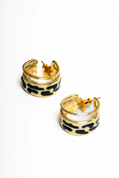 Catwalk Reign Hoop Earrings--4--image