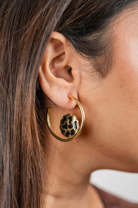 Wild Beat Hoop Earrings--2--image